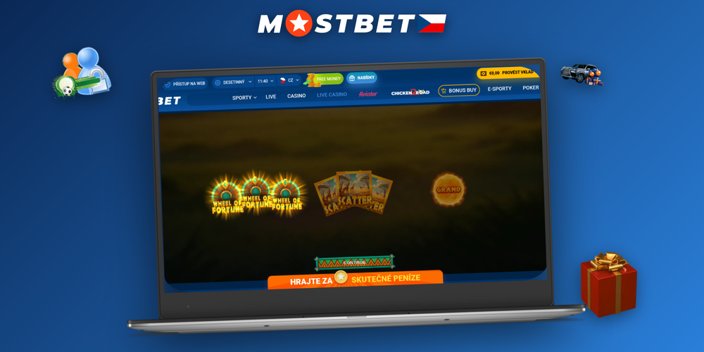 Rozhraní Mostbet Kolo štěstí na desktopu se segmenty výher a pravidly