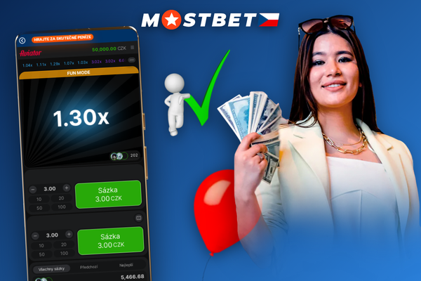 Mostbet voucher BETBONUSCZ platný jednou na ověřený účet hráče